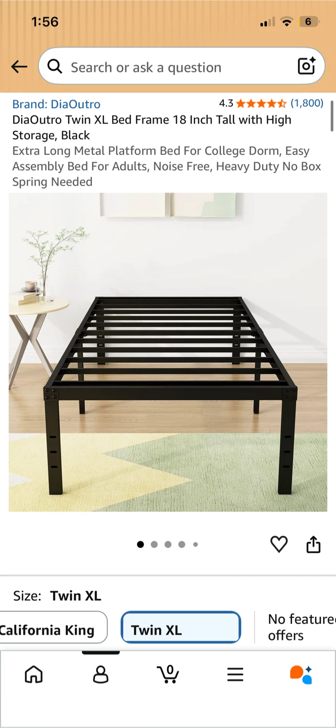 Single Bed frame + mattress + side table - photo 3
