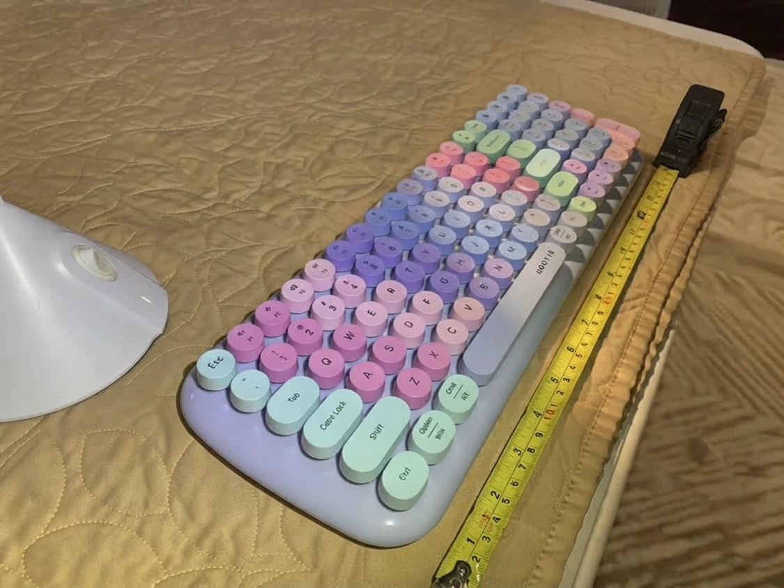 🏈 UBOTIE Pastel Wireless Keyboard - photo 2