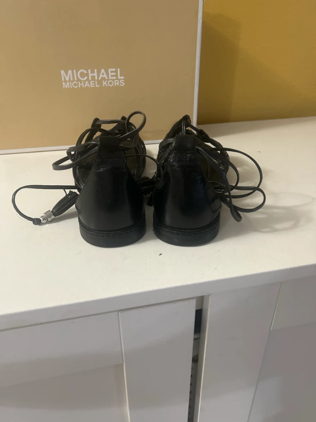 Michael Kors Black Lace-Up Sandals 🏈 - photo 3