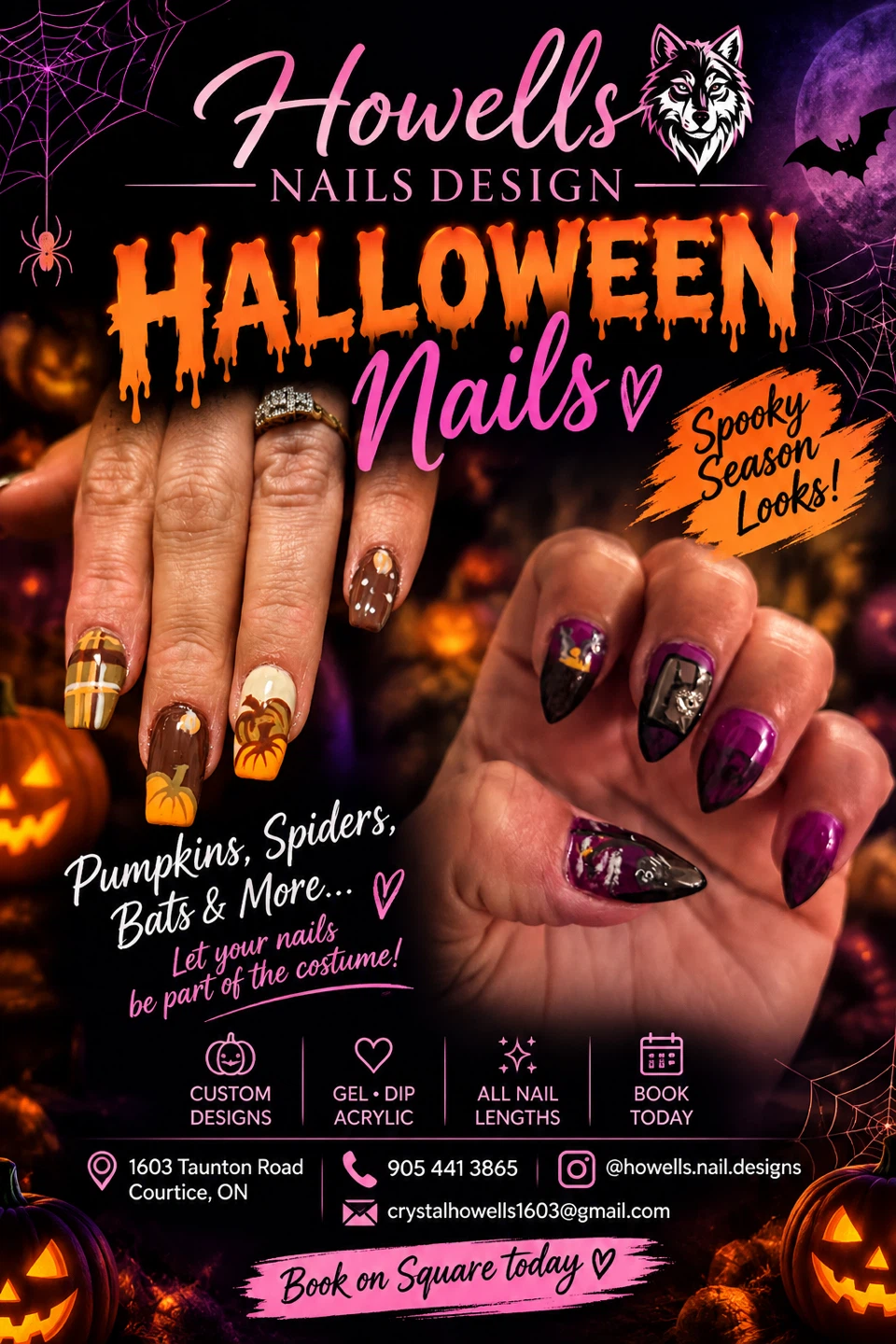 Howells Nails Design Halloween Manicure Services