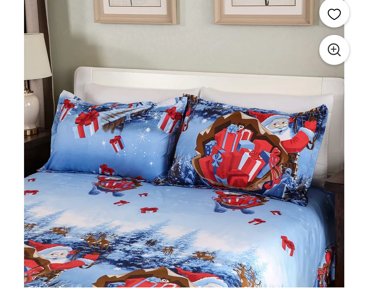 Brand new Christmas Santa Sleigh Bedding Set - photo 3
