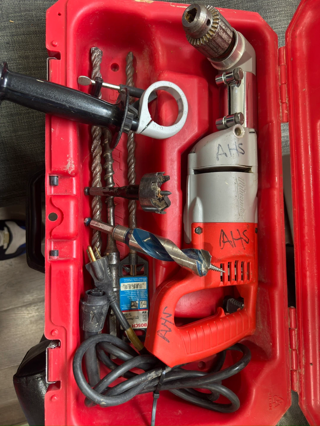 Milwaukee 7 Amp 1/2 in. Right-Angle Drill Kit