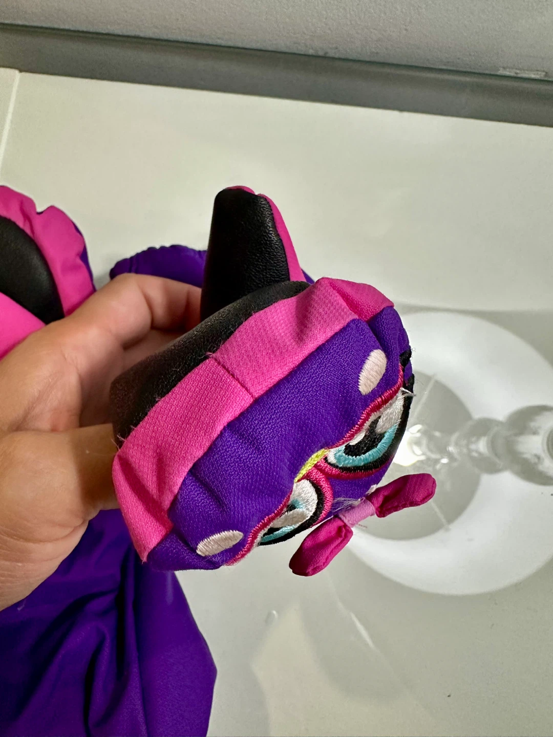 Kombi Kids Mittens Purple Owl Design- Size Sml - photo 4