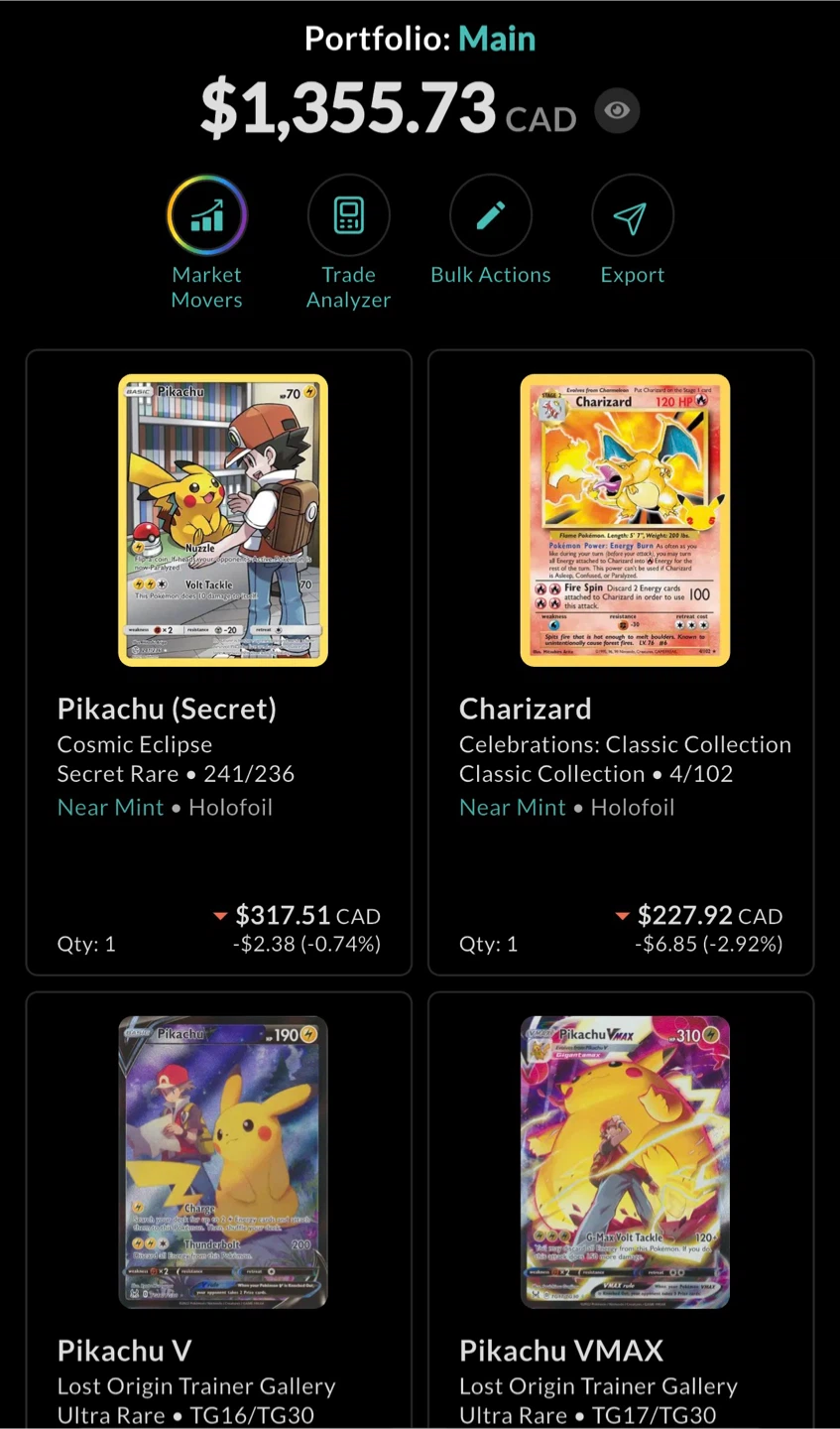 Pokemon collection