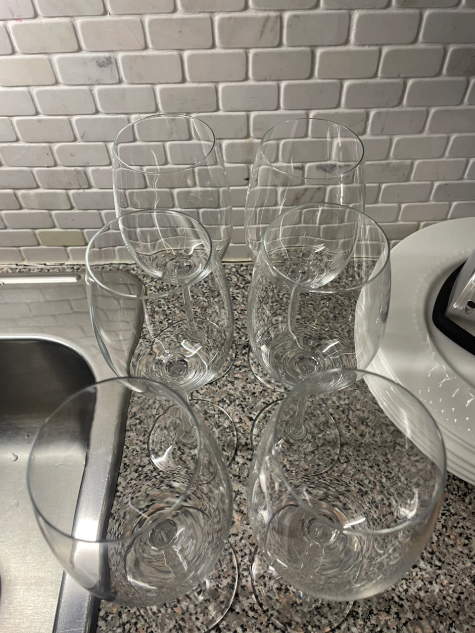 Set of 6 quality wine glasses - photo 2