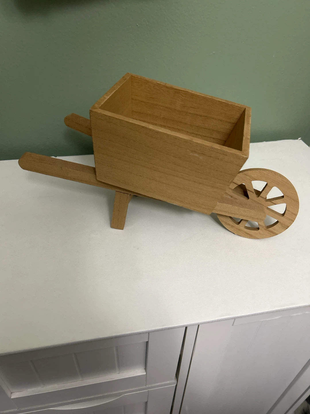 Wooden Decorative Wheelbarrow Planter 🏈