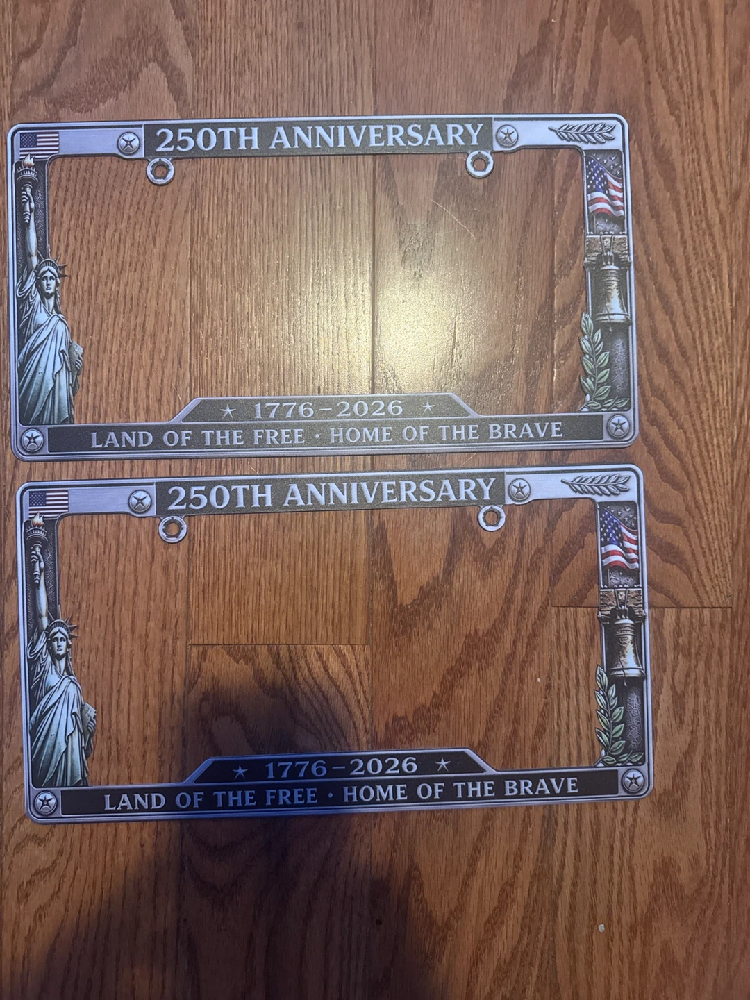 250th Anniversary License Plate Frames - Set of 2 - photo 2