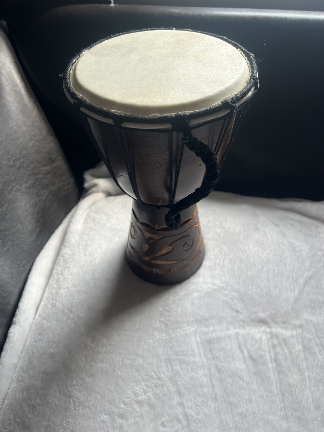 Small Wooden Djembe Drum - photo 3