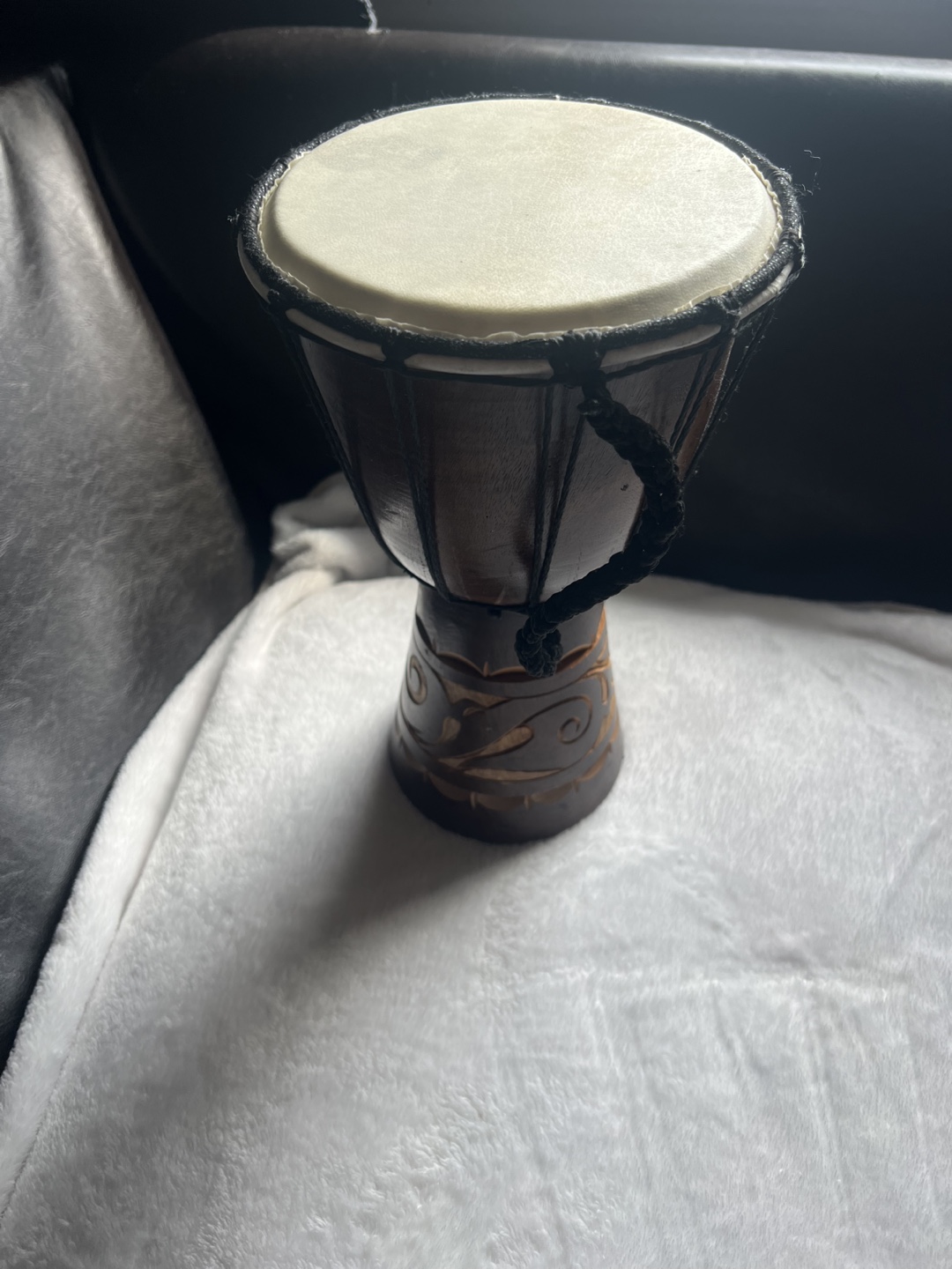 Small Wooden Djembe Drum - photo 4