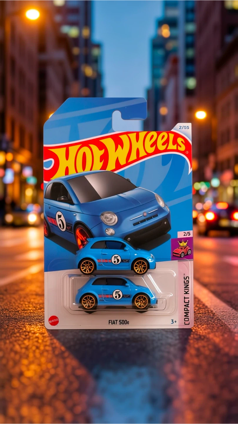 Hot Wheels Fiat 500e set
