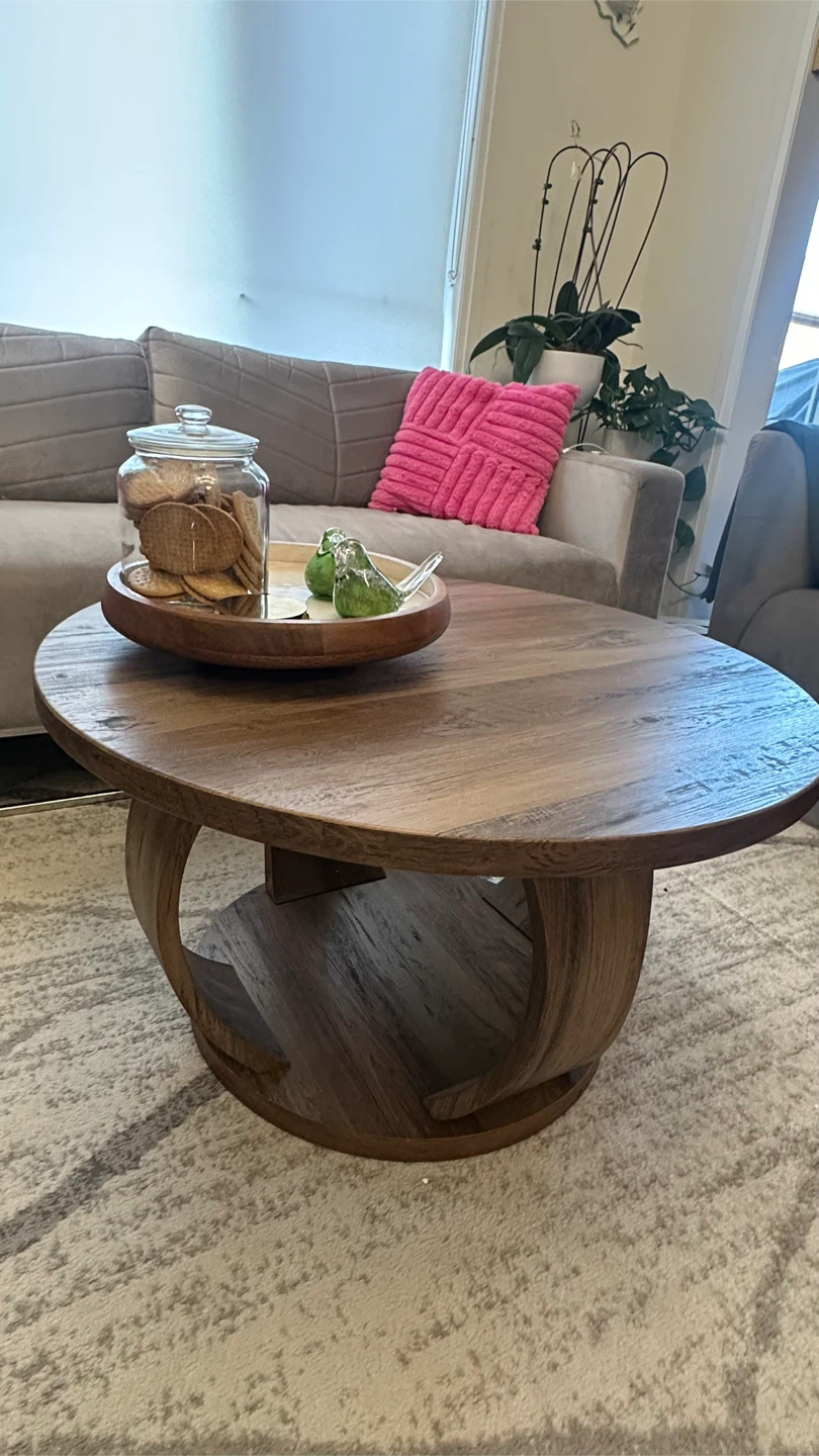 Round Wooden Coffee Table