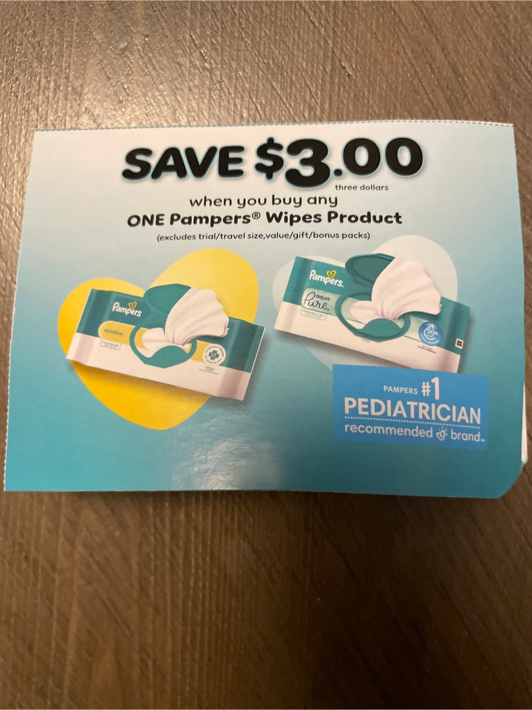 🏈 Pampers Wipes $3.00 Coupon