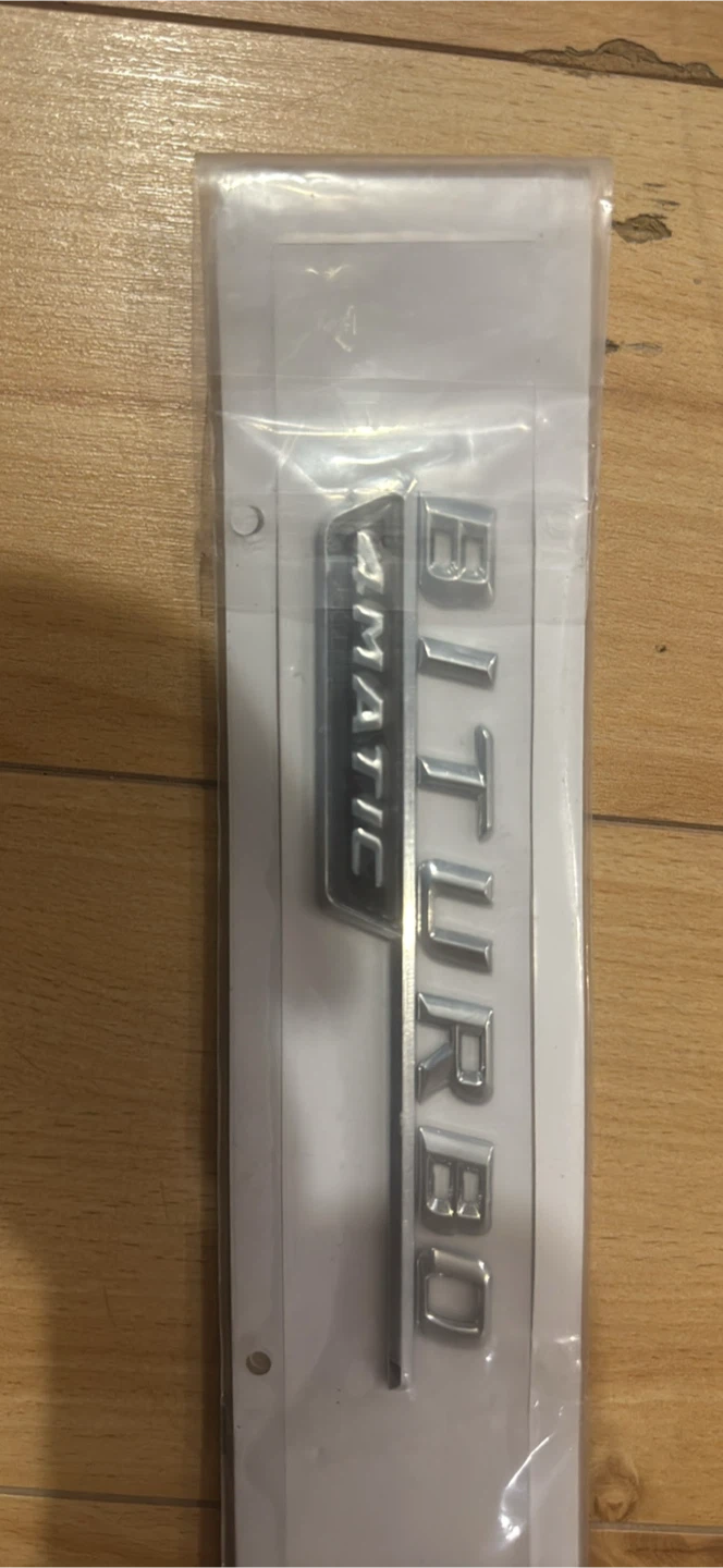 2Pcs Biturbo 4matic Car Emblem Badges - photo 2