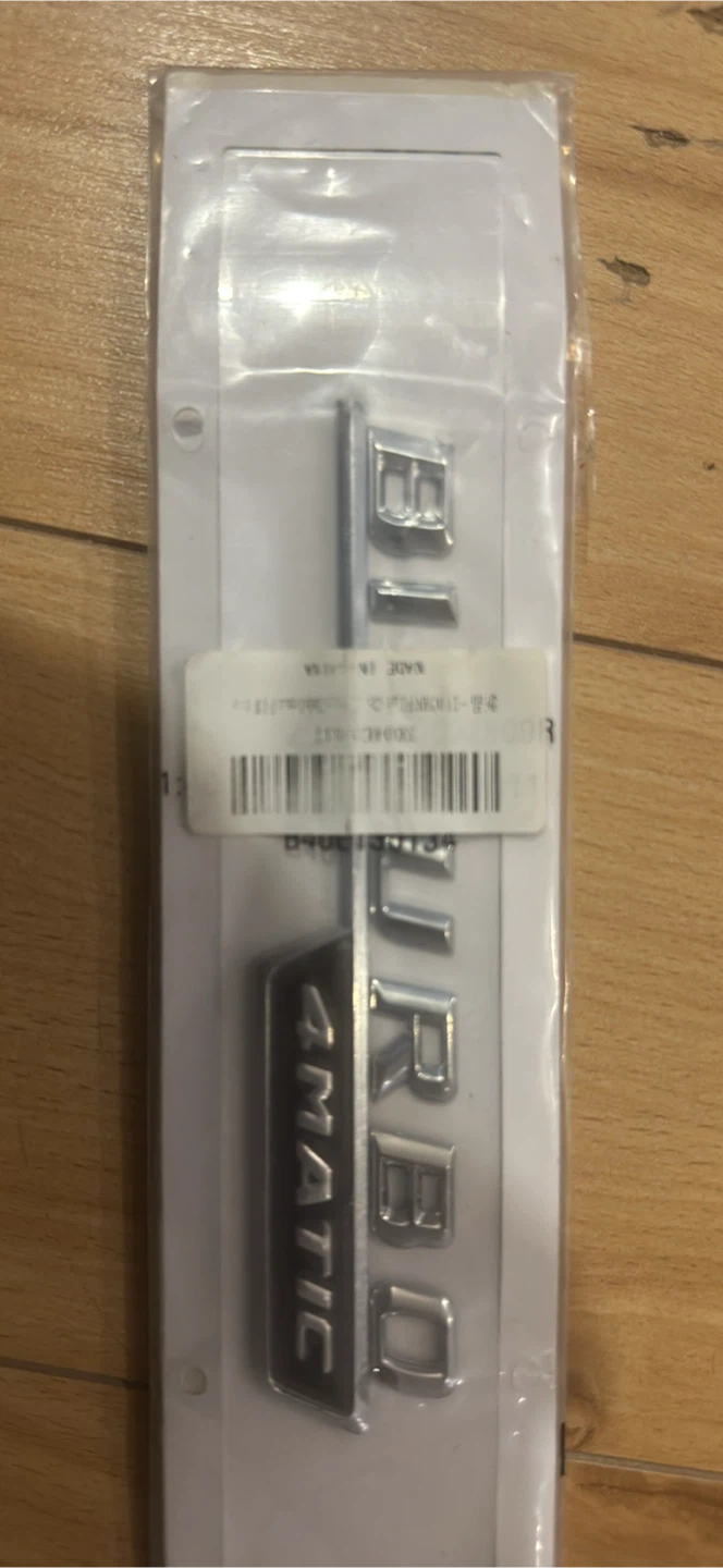 2Pcs Biturbo 4matic Car Emblem Badges - photo 3
