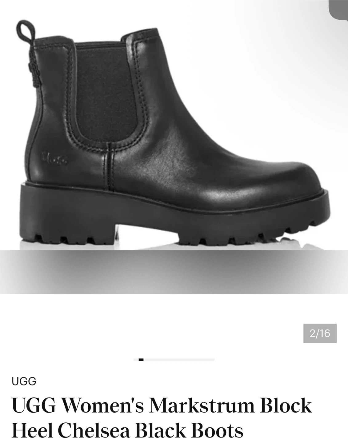 UGG Women's Markstrum Block Heel Chelsea Boots