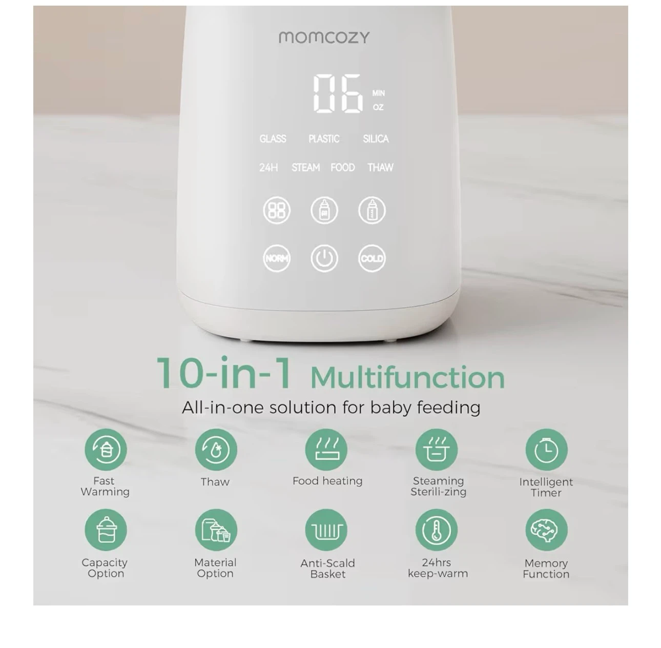 Momcozy 10-in-1 Baby Bottle Warmer - photo 3