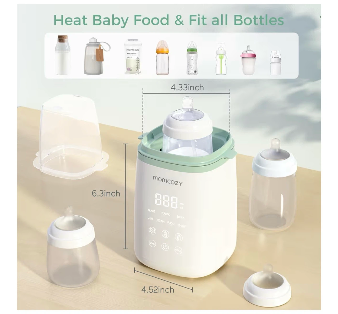 Momcozy 10-in-1 Baby Bottle Warmer - photo 4