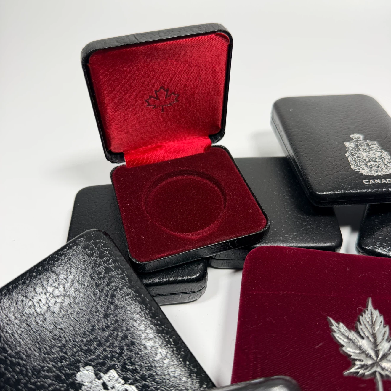 11x Vintage Coin Presentation Boxes 🏈 - photo 2