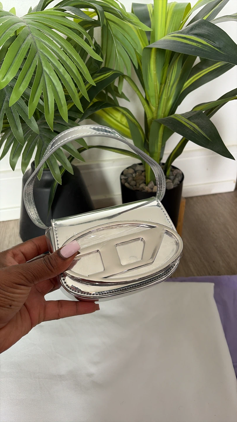 Diesel 1DR Pod Bag Metallic Silver