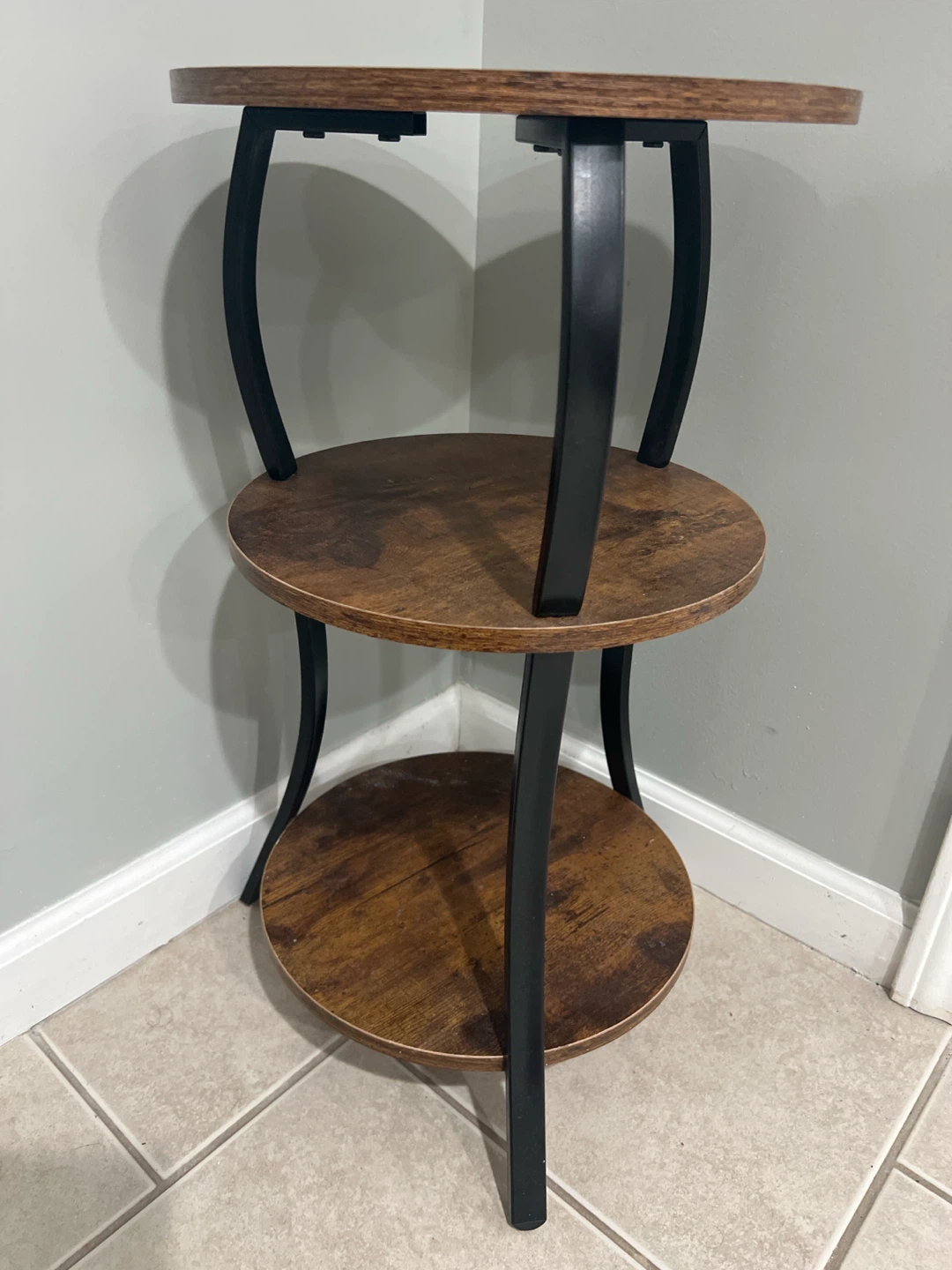 3-Tier Round Side Table