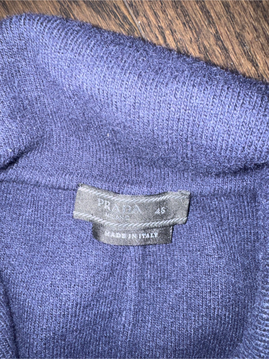 Prada Navy Knit Blazer men’s xs - photo 2