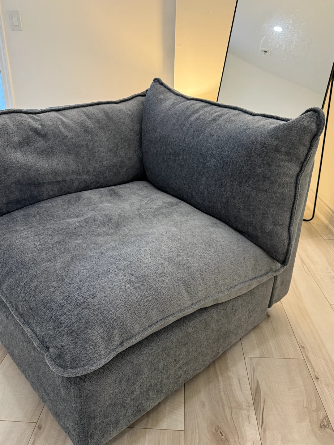 Dark Grey Modular Corner Sofa Chair - photo 2