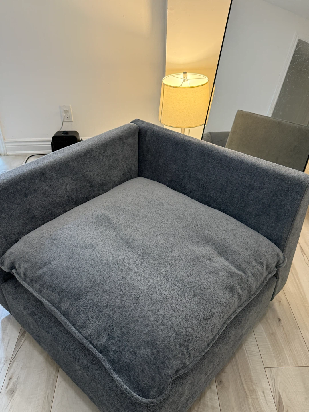Dark Grey Modular Corner Sofa Chair - photo 3