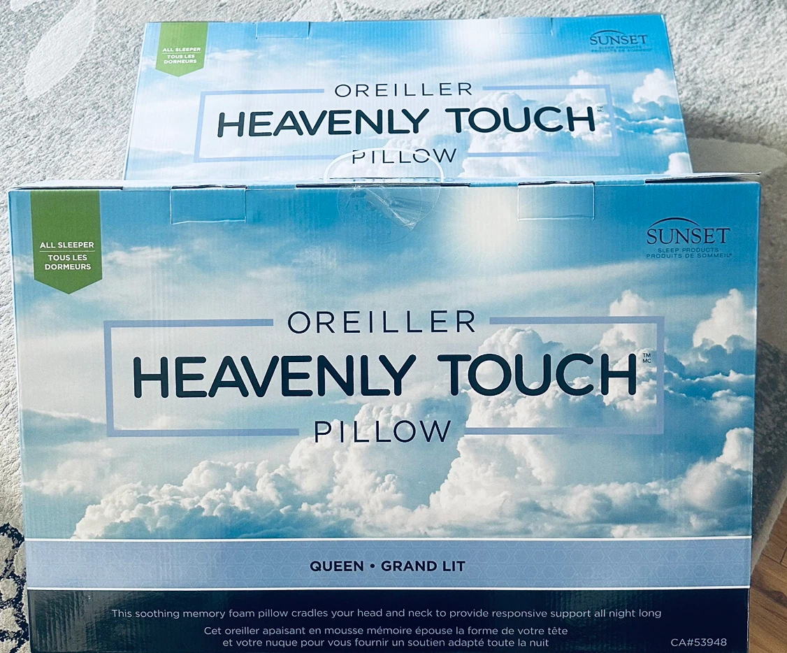 Two Sunset Heavenly Touch Queen Memory Foam Pillows
