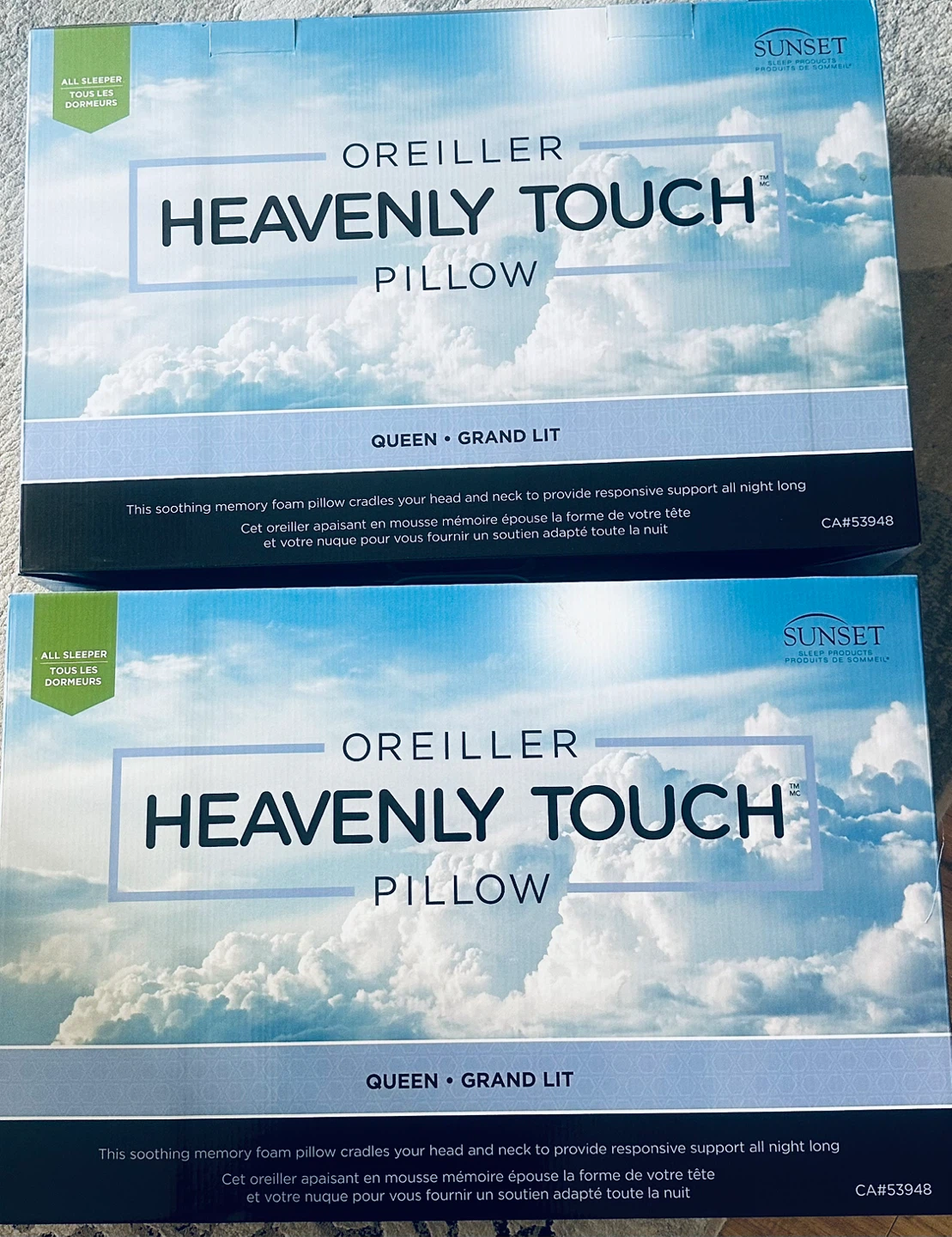 Two Sunset Heavenly Touch Queen Memory Foam Pillows - photo 3