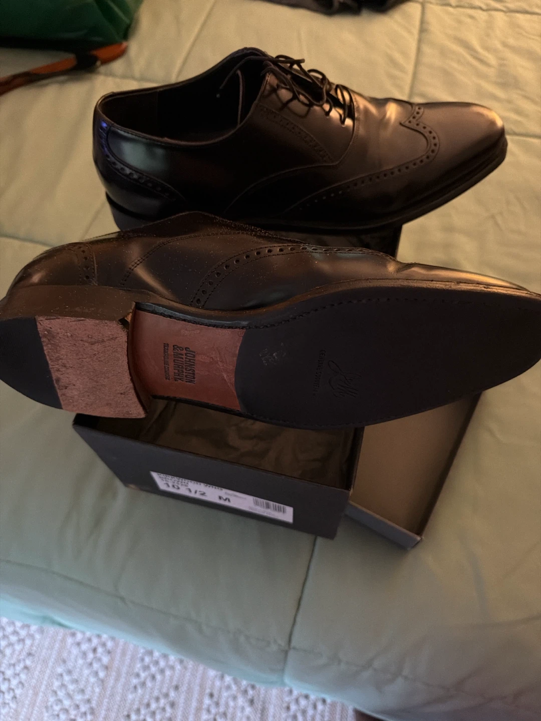 Johnston & Murphy Wingtip Oxfords Size 10.5 M