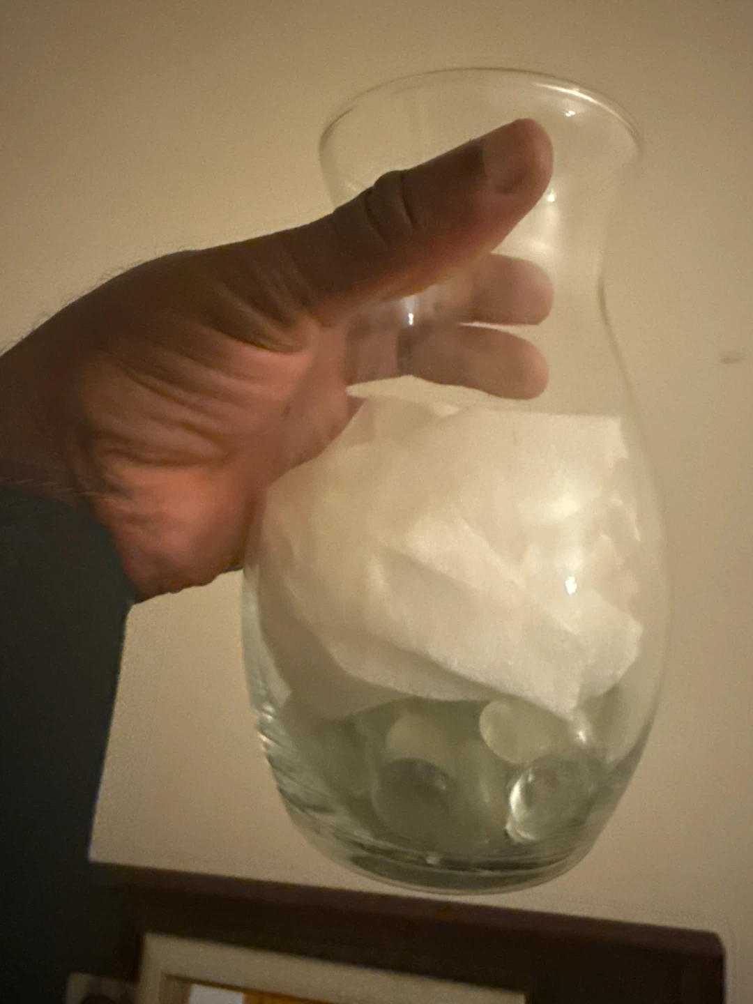 Clear Glass Decorative Vase - photo 3