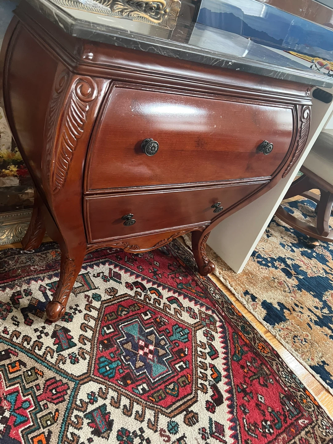 Vintage Style Wood Nightstand - photo 3