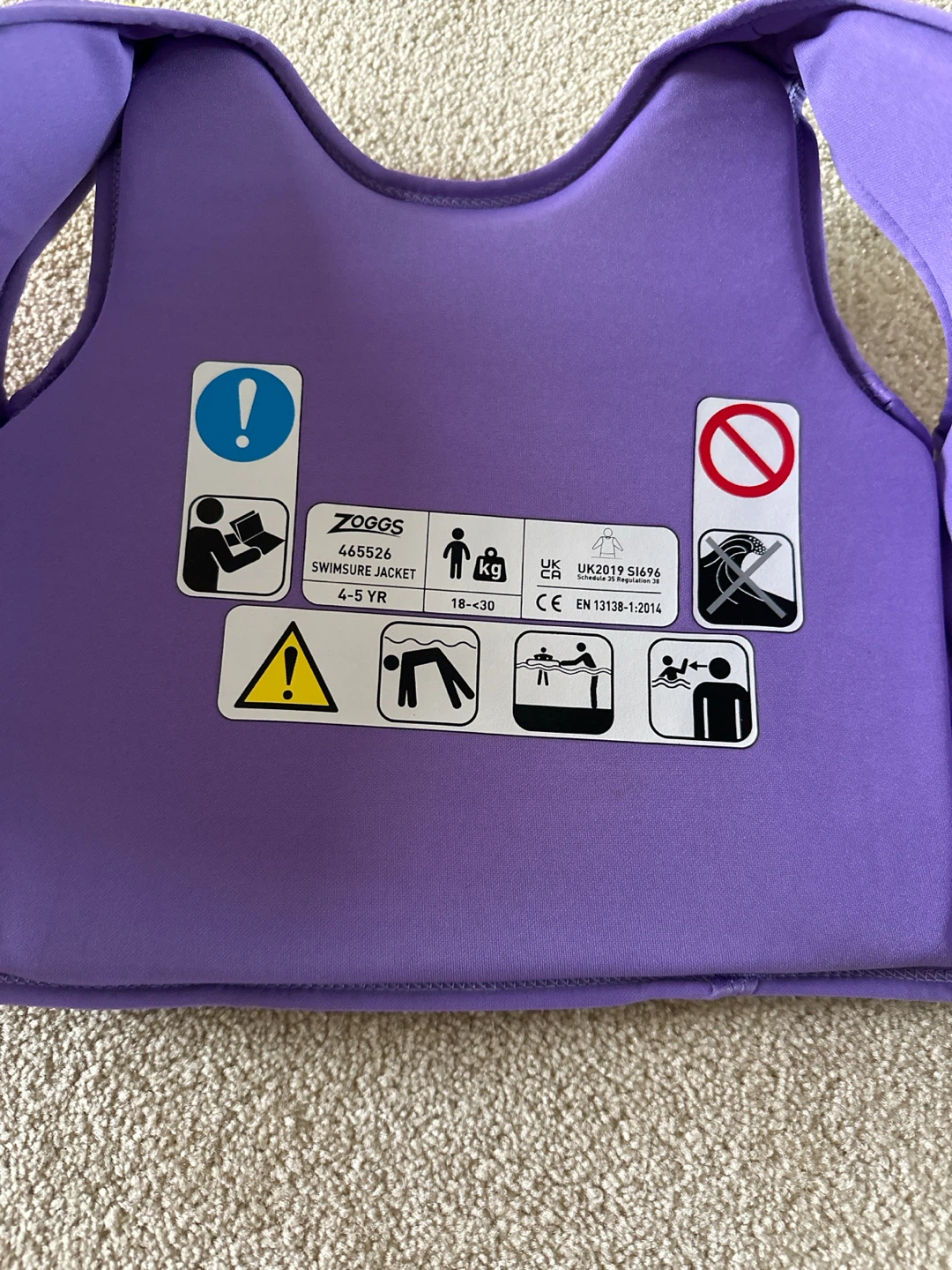 Zoggs Swimsure Jacket 4-5 Years - photo 2
