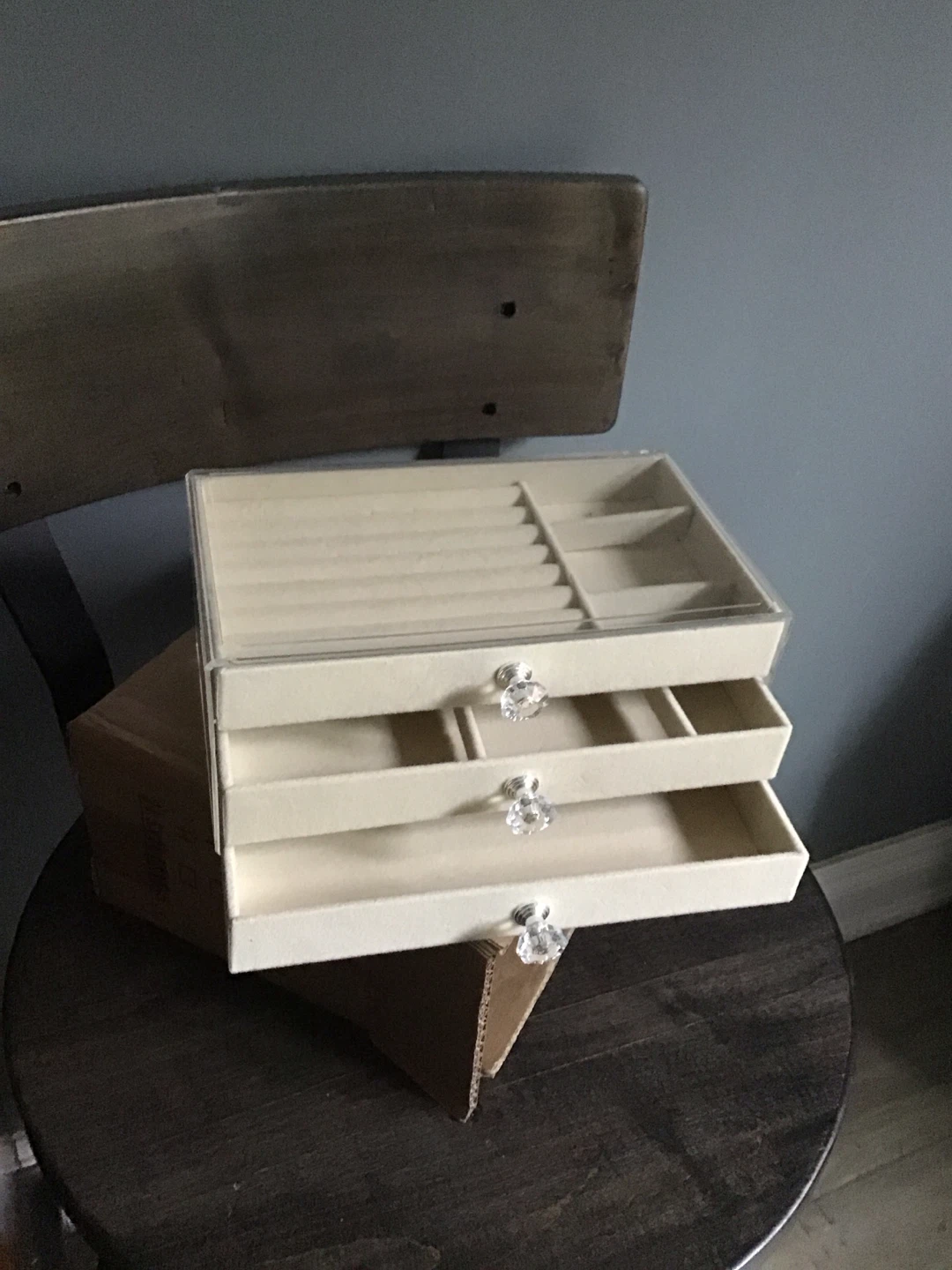Clear Acrylic 3-Drawer Jewelry Organizer
