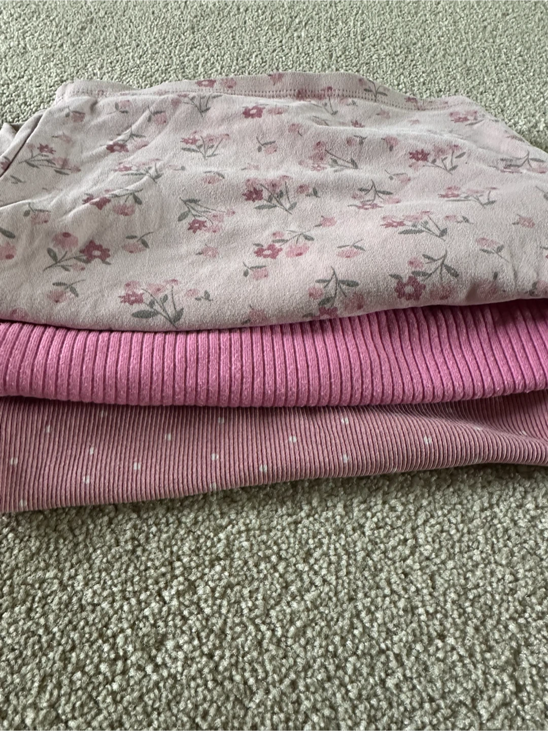 3 Long Sleeve Top for Girls/Pink