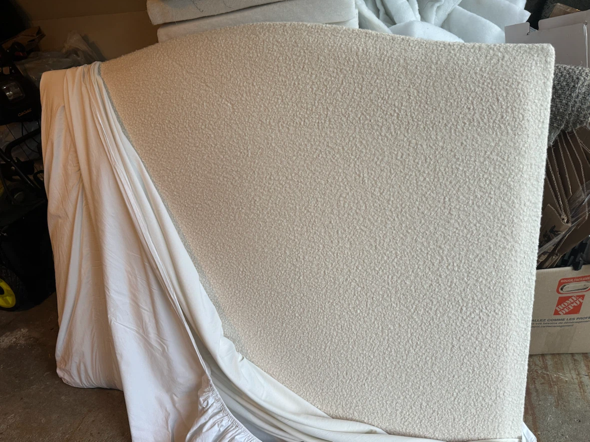 Cream Bouclé Headboard - photo 2