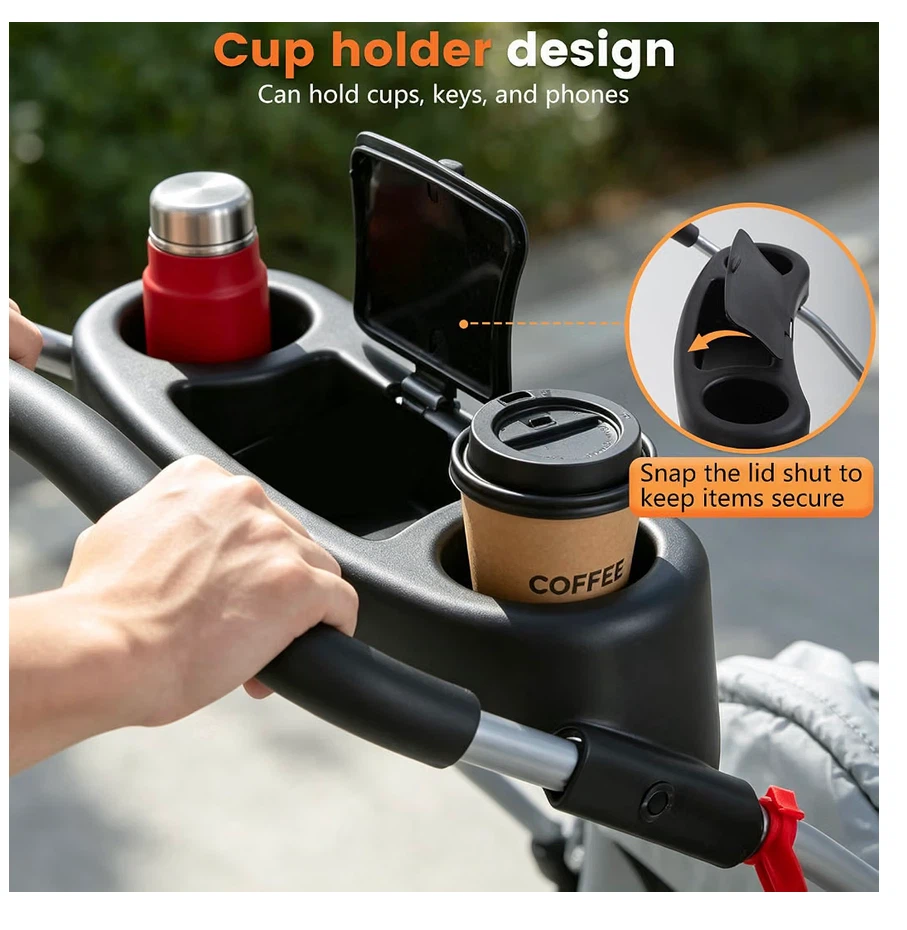BestPet Orange Pet Stroller - photo 3