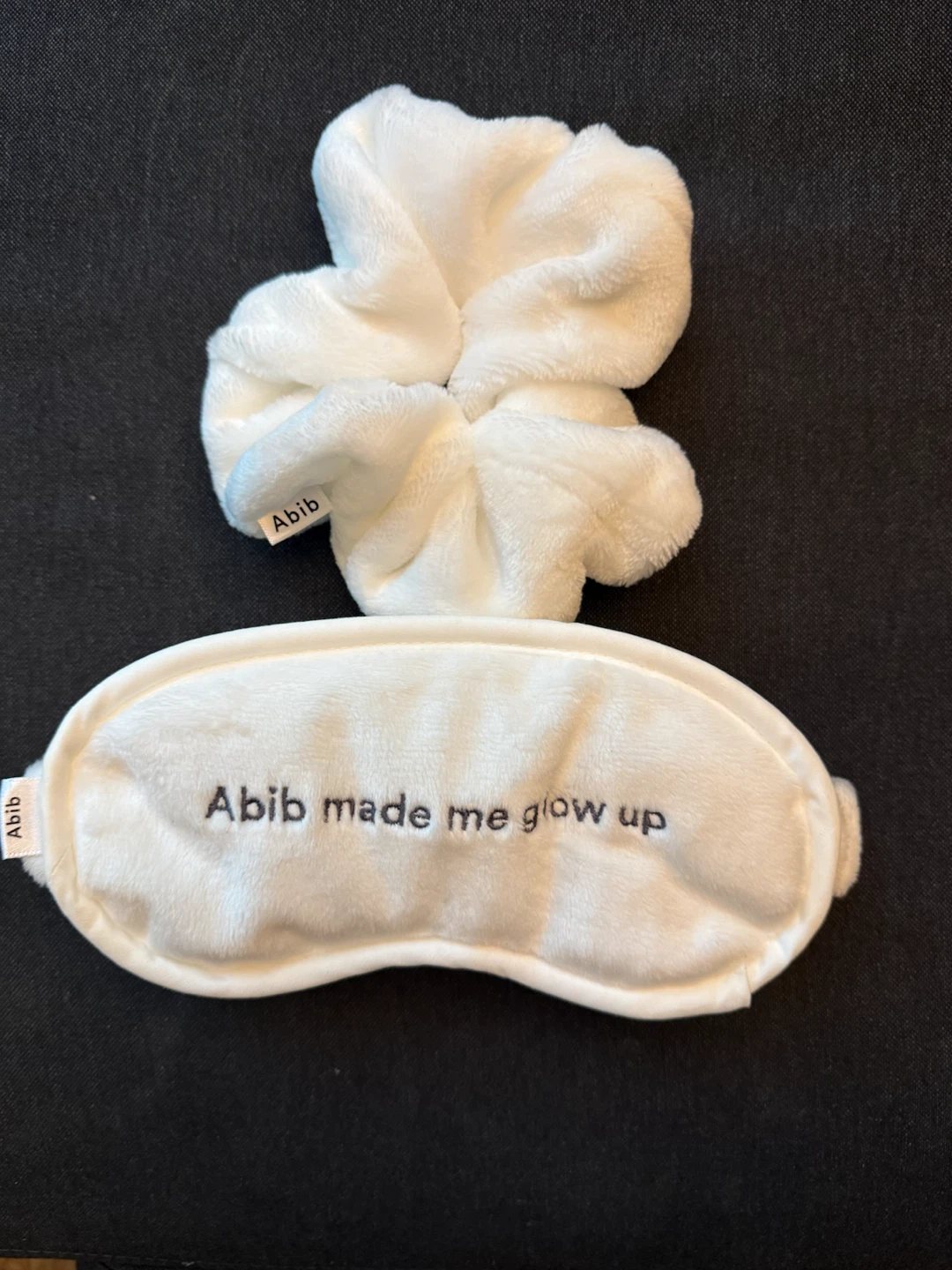 Abib White Sleep Mask and Scrunchie Set - photo 2