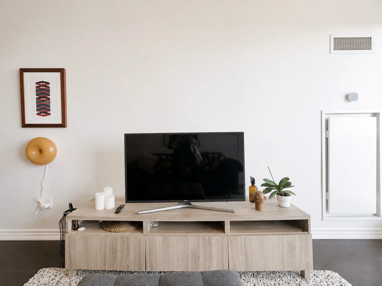 Modern Light Oak Wood TV Stand | 180cm