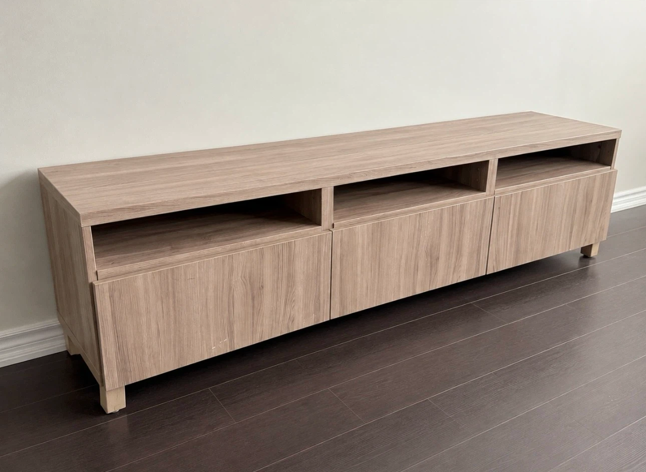 Modern Light Oak Wood TV Stand | 180cm - photo 2