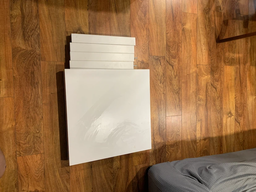 IKEA white side table - photo 3