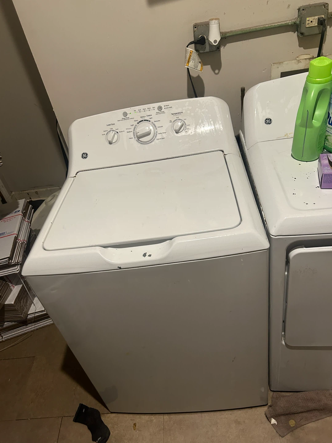 GE Top Load Washing Machine - photo 2
