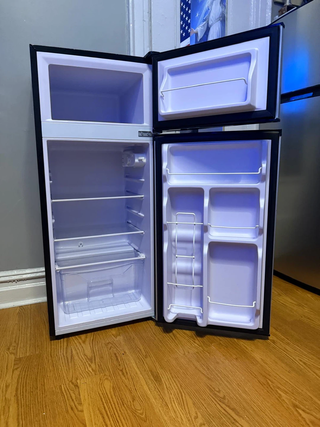 Compact 2-Door Mini Refrigerator