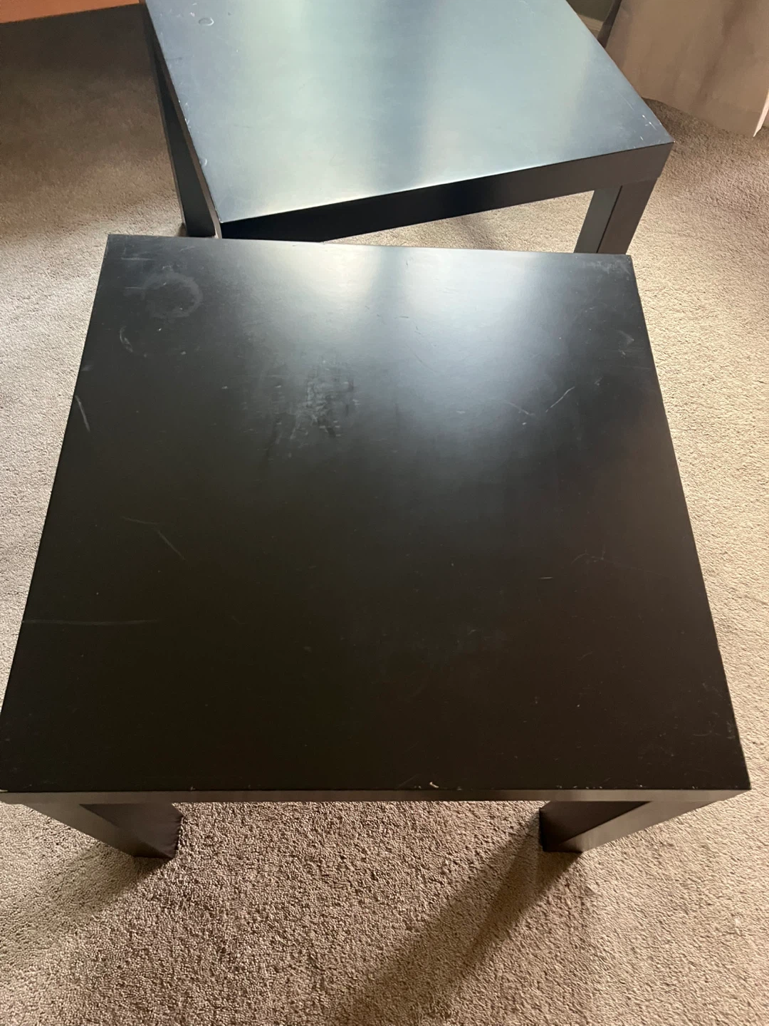 🏈 Black IKEA Wooden End Tables - photo 3