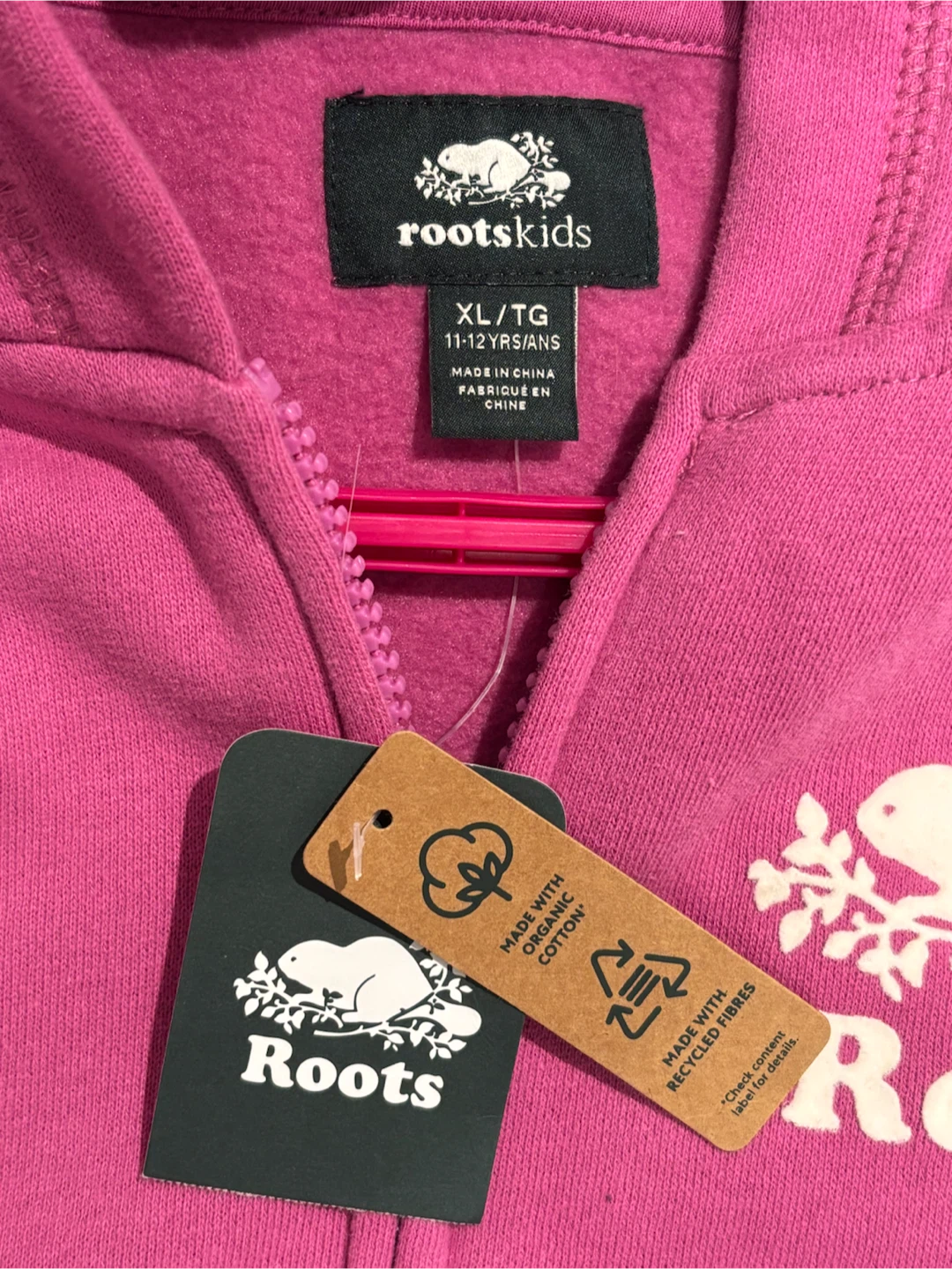 New! Roots Kids Pink Hoodie and Jogger Set - photo 2