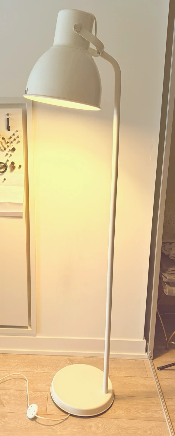 White Floor Lamp (IKEA Hektar)