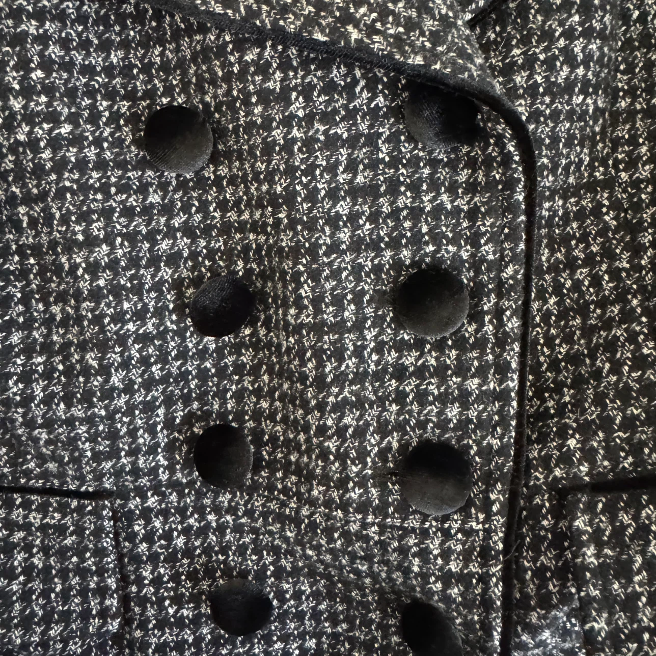 Guess Black and White Tweed Coat - photo 4