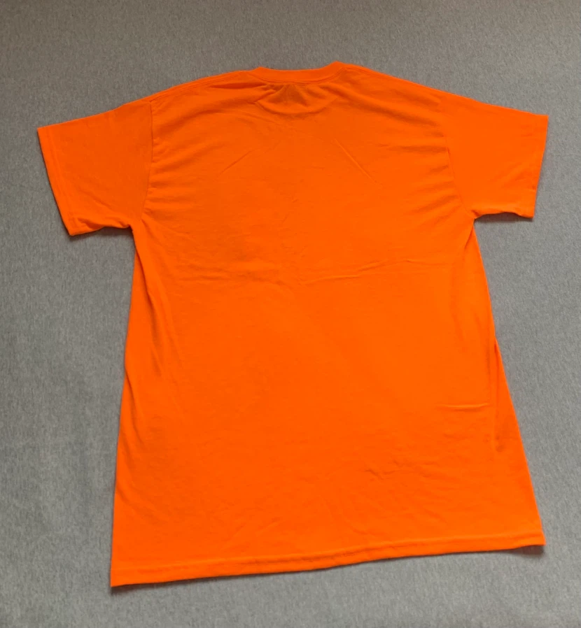 Gildan Heavy Cotton T-Shirt - Safety Orange ~ Size Medium 🏈 - photo 2