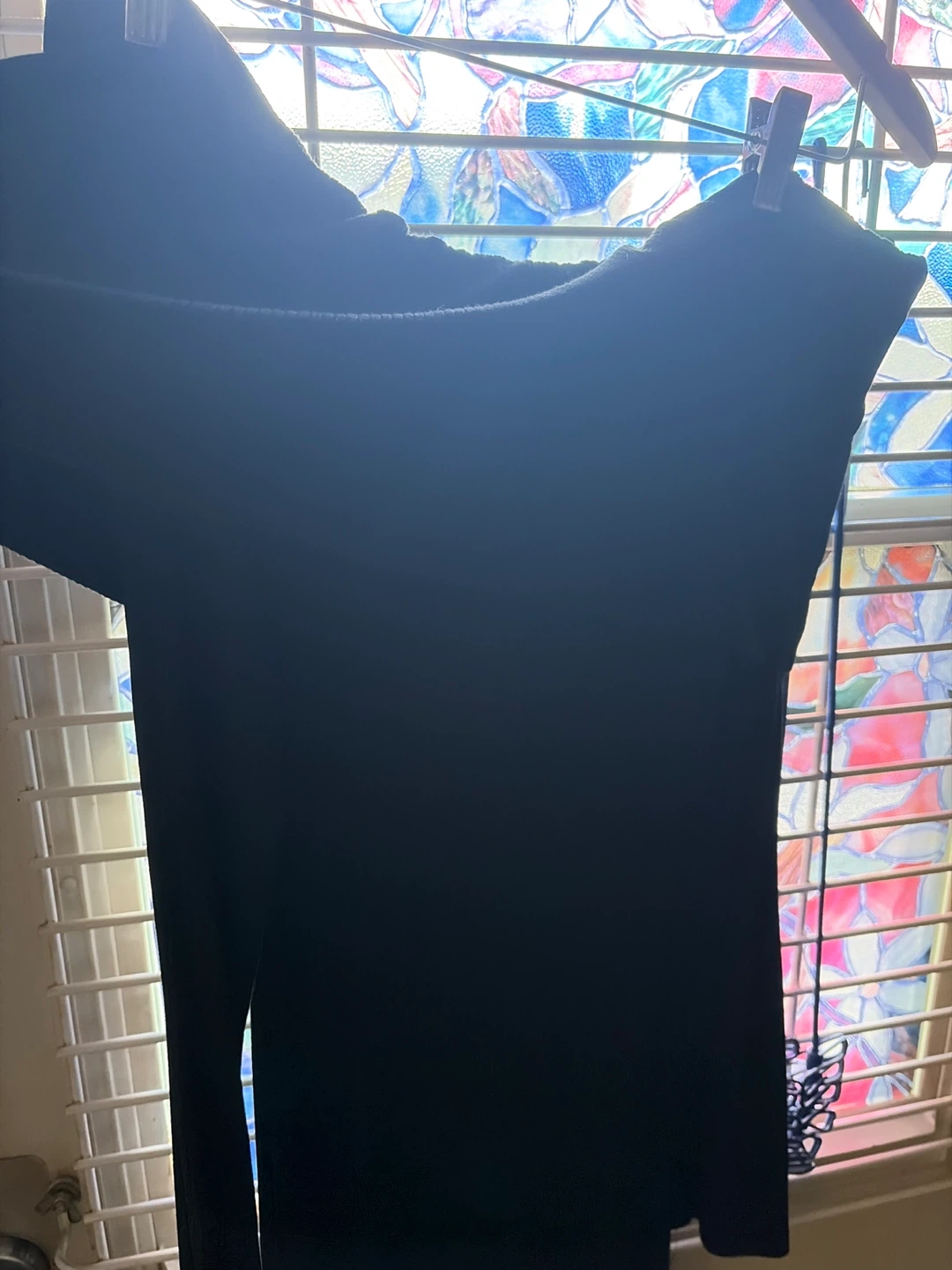 Black off-shoulder jumpsuit - photo 2