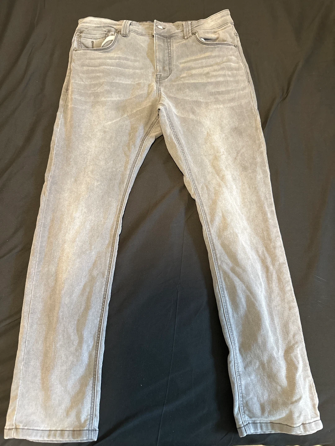 Jeaniologie Grey Straight Fit Jeans